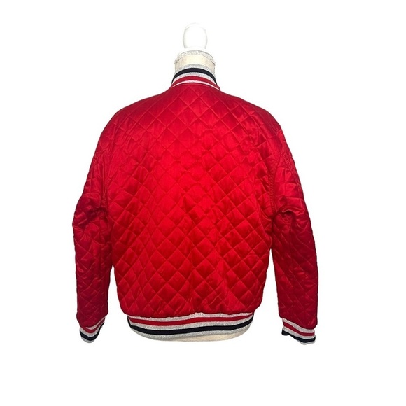 Levis Big E Premlum Reversible
Denim Satin Quilted Jean Jacket Size M - Picture 8 of 14